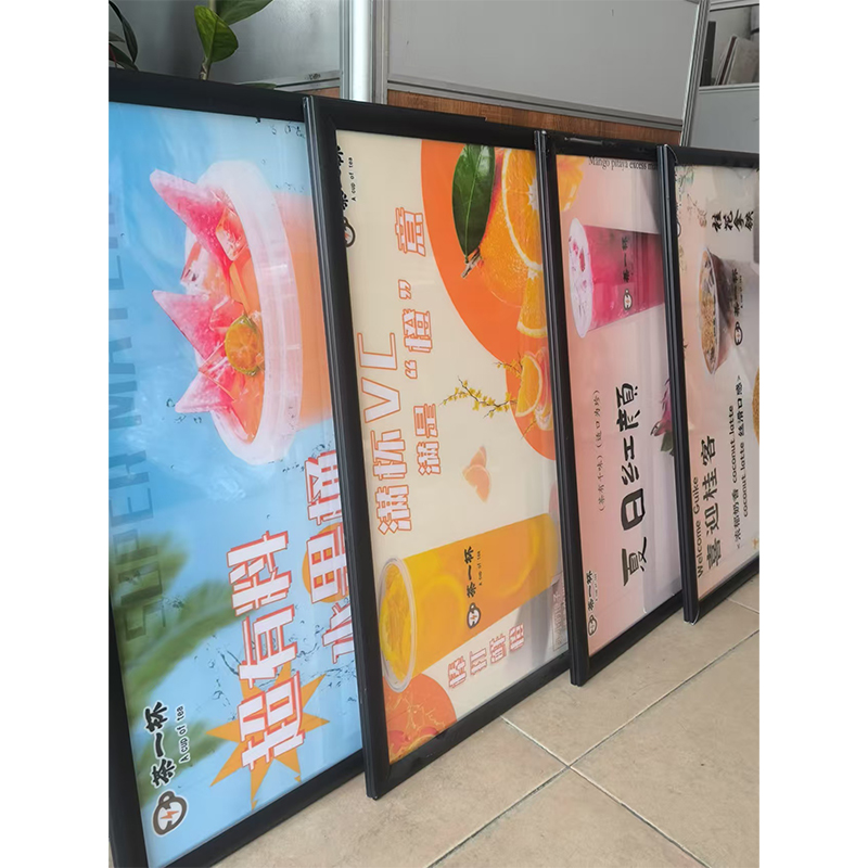 Customized Ultra-Thin Energy-Saving Light Box Billboard Wall-Mounted Tempered Glass Convenience Store Sign Menu LEDLight