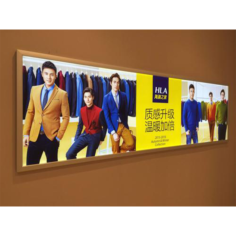 Customized Ultra-Thin Energy-Saving Light Box Billboard Wall-Mounted Tempered Glass Convenience Store Sign Menu LEDLight