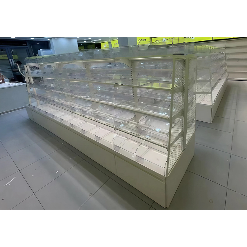 Factory Direct Supply Zhao Yiming Chain Supermarket Convenience Store Shelves Small Supermarket Commodity Shelves Can Be Customized Double-Sided Bulk Shelf (5 Layers)