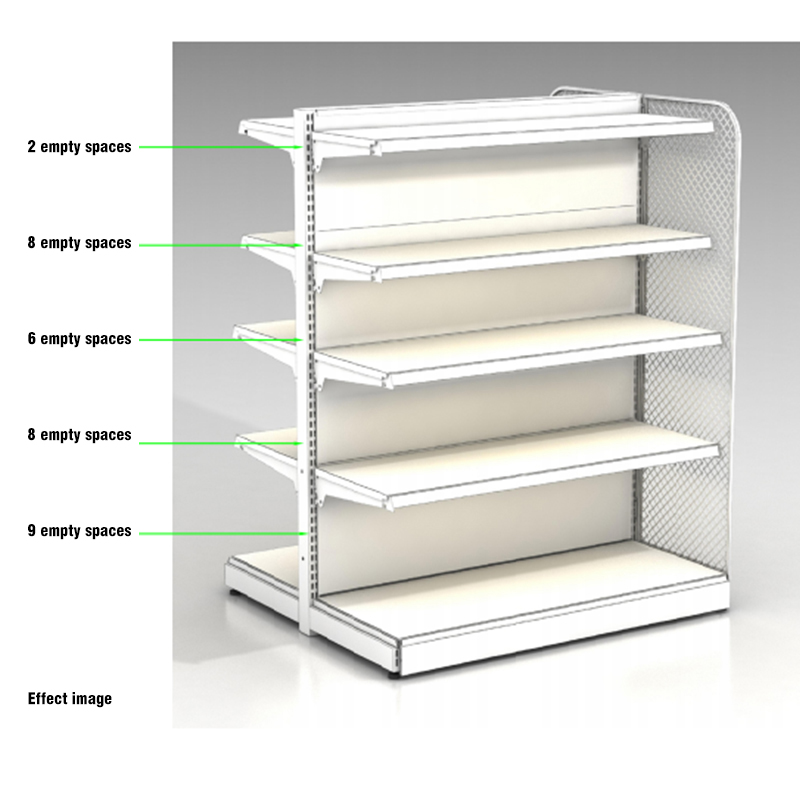 Factory Direct Supply Zhao Yiming Chain Supermarket Convenience Store Shelves Small Supermarket Commodity Shelves Can Be Customized Double-Sided Beverage Holder (Single Set)